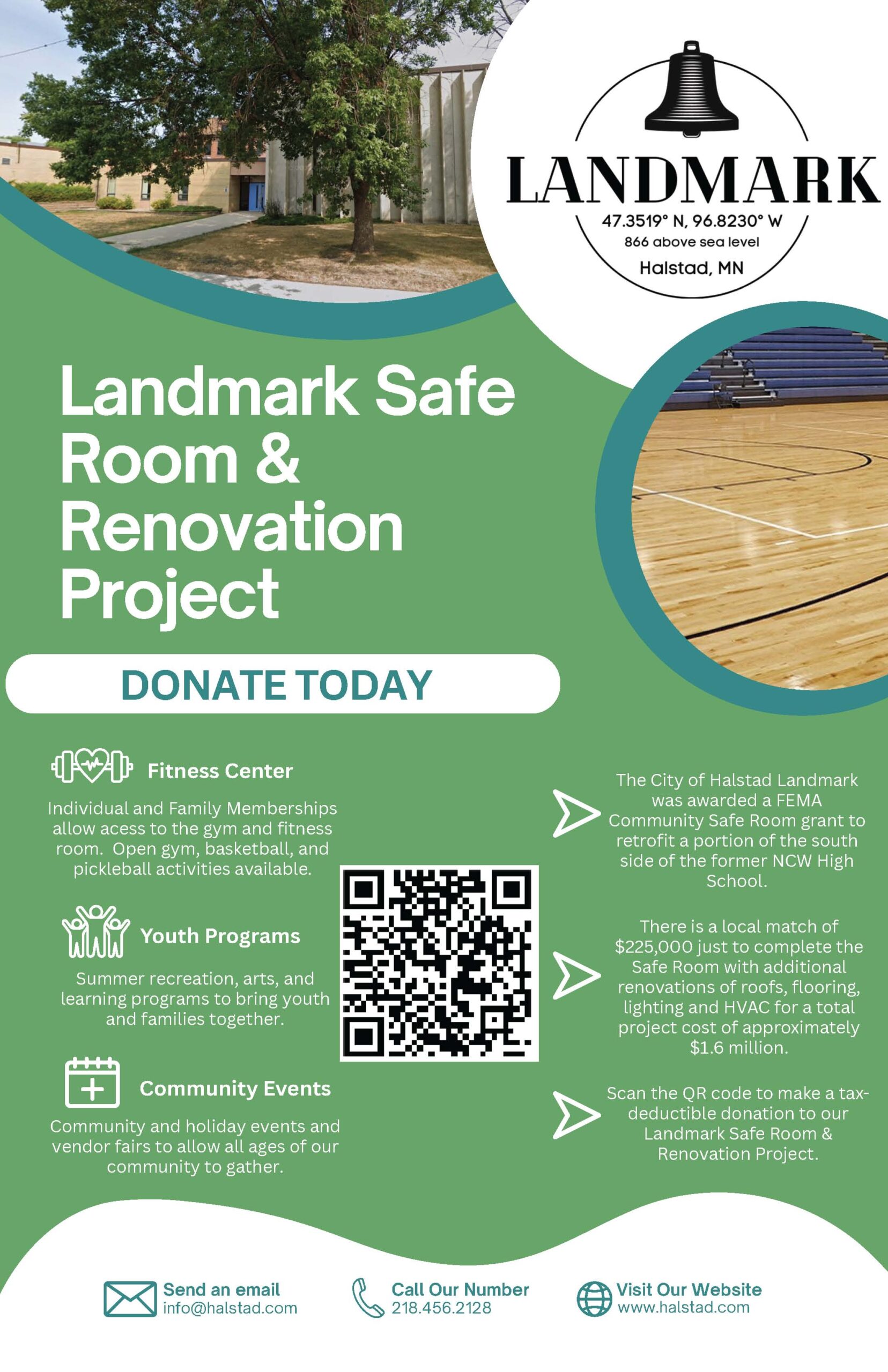 Halstad Awarded a FEMA Community Safe Room Grant
